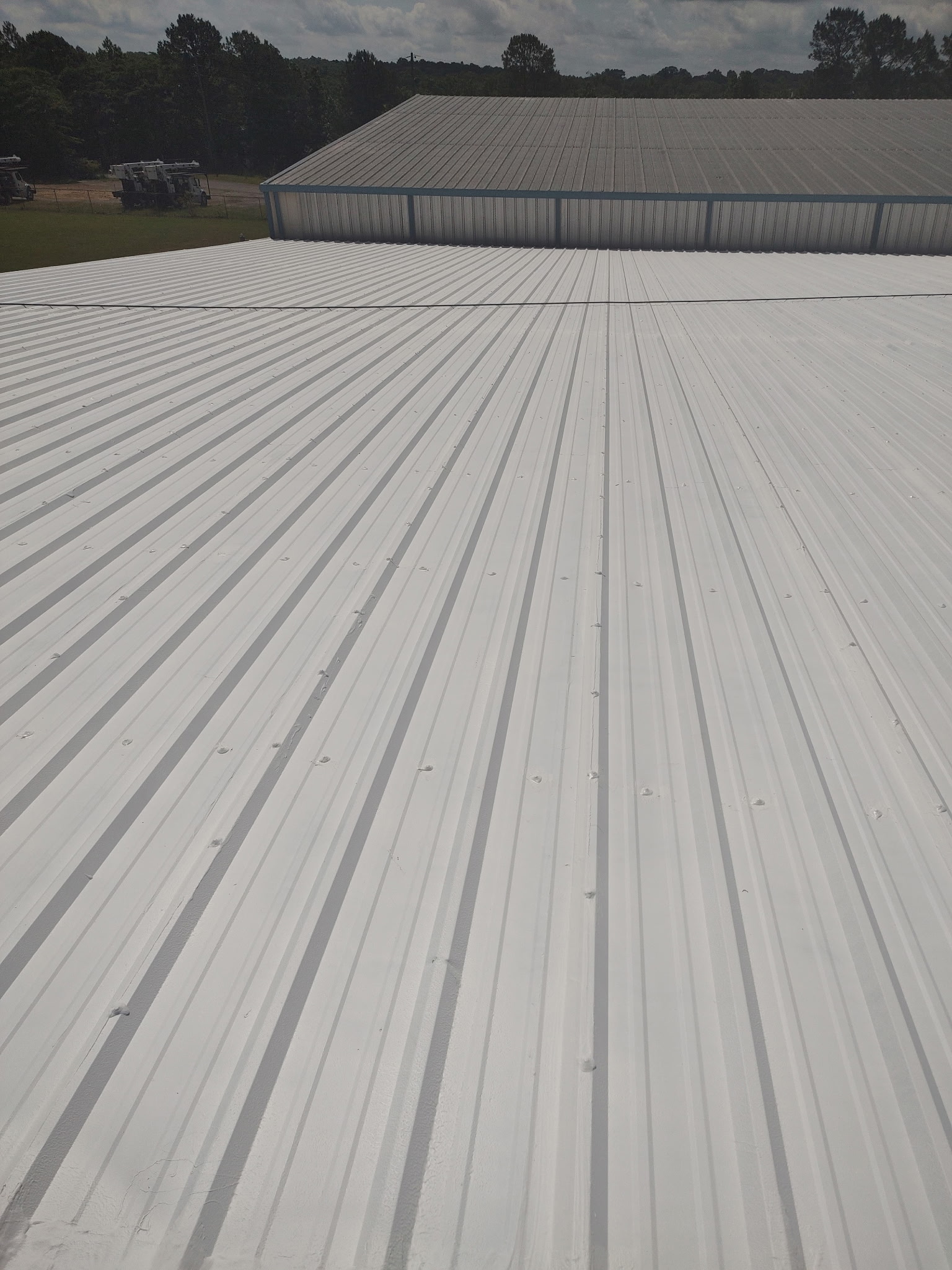 TPO roof coating installation